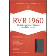 RVR 1960 Biblia Letra Súper Gigante, negro/gris símil piel 9781433646645