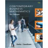 Contemporary Business Mathematics for Colleges 9781305506688