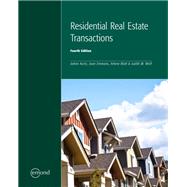RESIDENTIAL REAL ESTATE TRANSACTIONS, 4TH EDITION 9781552396704