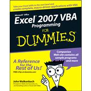 Excel 2007 VBA Programming For Dummies