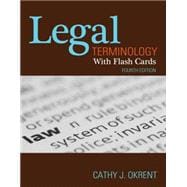 Legal Terminology With Flashcards, 4E 9781111136796