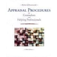 Appraisal Procedures for Counselors and Helping Professionals 9780023306815