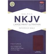 NKJV Large Print Ultrathin Reference Bible, Burgundy Bonded Leather 9781433606816