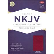 NKJV Large Print Ultrathin Reference Bible, Burgundy Genuine Leather with Ribbon Marker 9781433606830