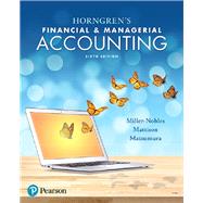 Horngren's Financial & Managerial Accounting 9780134486833