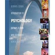 Introduction to Psychology Gateways to Mind and Behavior (Non-InfoTrac Version) 9780534576844