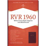 RVR 1960 Biblia Letra Súper Gigante, borgoña piel fabricada con índice 9781433646881
