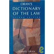 Oran's Dictionary of the Law