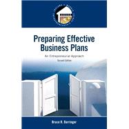 Preparing Effective Business Plans: An Entrepreneurial Approach, 2/e 9780133506976