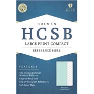 HCSB Large Print Compact Bible, Mint Green LeatherTouch 9781433617010