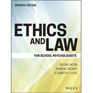 Ethics and Law for School Psychologists 9781119157069