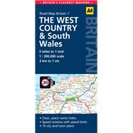 AA Road Map Britain The West Country & Wales 9780749577100