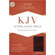 KJV Super Giant Print Reference Bible, Saddle Brown LeatherTouch Indexed 9781433607110