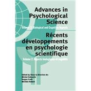 Advances in Psychological Science, Volume 2: Biological and Cognitive Aspects 9781138877122