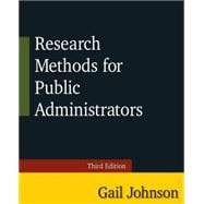 Research Methods for Public Administrators: Third Edition 9780765637147