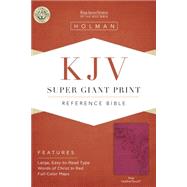 KJV Super Giant Print Reference Bible, Pink LeatherTouch 9781433607165