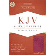 KJV Super Giant Print Reference Bible, Pink LeatherTouch Indexed 9781433607172