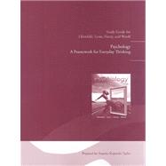 Study Guide for Psychology A Framework for Everyday Thinking 9780205757176