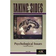 Taking Sides Psychological Issues : Clashing Views on Controversial Psychological Issues 9780072917178