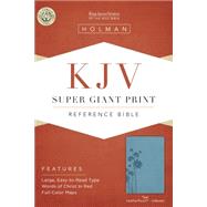 KJV Super Giant Print Reference Bible, Teal LeatherTouch Indexed 9781433607196