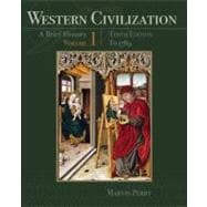 Western Civilization: A Brief History, Volume I: To 1789 9781111837204