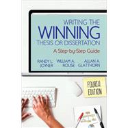 Writing the Winning Thesis or Dissertation 9781544317205