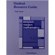 Student Resource Guide for Excursions in Modern Mathematics 9780321837219