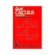 Quick Calculus A Self-Teaching Guide