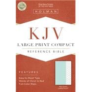 KJV Large Print Compact Bible, Mint Green LeatherTouch 9781433617225