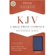 KJV Large Print Compact Bible, Cobalt Blue LeatherTouch 9781433617232