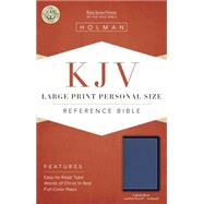 KJV Large Print Personal Size Reference Bible, Cobalt Blue LeatherTouch, Indexed 9781433617270