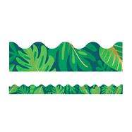 One World Tropical Leaves Scalloped Borders 9781483857282
