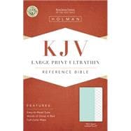 KJV Large Print Ultrathin Reference Bible, Mint Green LeatherTouch 9781433617287