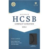 HCSB Compact Ultrathin Bible, Charcoal LeatherTouch 9781433607288