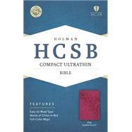 HCSB Compact Ultrathin Bible, Pink LeatherTouch 9781433607301