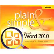 Microsoft Word 2010 Plain & Simple 9780735627314