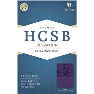 HCSB Ultrathin Reference Bible, Purple LeatherTouch Indexed 9781586407339