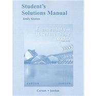 Student Solutions Manual for Elementary and Intermediate Algebra 9780321627346