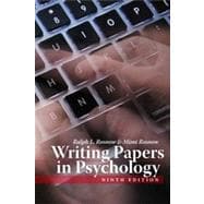 Writing Papers in Psychology, 9th Edition