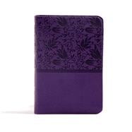 CSB Large Print Compact Reference Bible, Purple LeatherTouch, Indexed 9781433647383