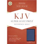 KJV Super Giant Print Reference Bible, Cobalt Blue LeatherTouch, Indexed 9781433617393