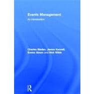 Events Management: An Introduction 9780415577410