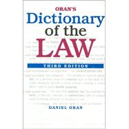 Oran's Dictionary of the Law 9780766817425