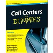 Call Centers For Dummies 9780470677438