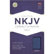 NKJV Compact Ultrathin Bible, Cobalt Blue LeatherTouch 9781433617454