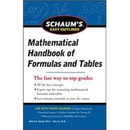 Schaum's Easy Outline of Mathematical Handbook of Formulas and Tables, Revised Edition 9780071777476