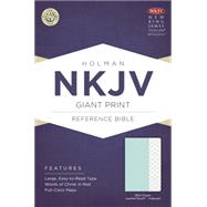 NKJV Giant Print Reference Bible, Mint Green LeatherTouch, Indexed 9781433617478