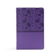 CSB Ultrathin Reference Bible, Purple LeatherTouch, Indexed 9781433647505