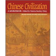 Chinese Civilization A Sourcebook, 2nd Ed 9780029087527