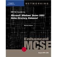 Mcse Guide To Microsoft Windows Server 2003 Active Directory, Enhanced 9780619217556